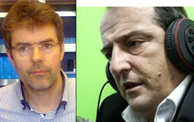 Οι δύο ανεξάρτητοι πατριώτες δημοσιογράφοιΓιάννης Παπαζήσης (δημοσιογράφος-συγγραφέας δεξιά φωτό) Μάκης Βραχιολίδης (δημοσιογράφος-εκδότης)